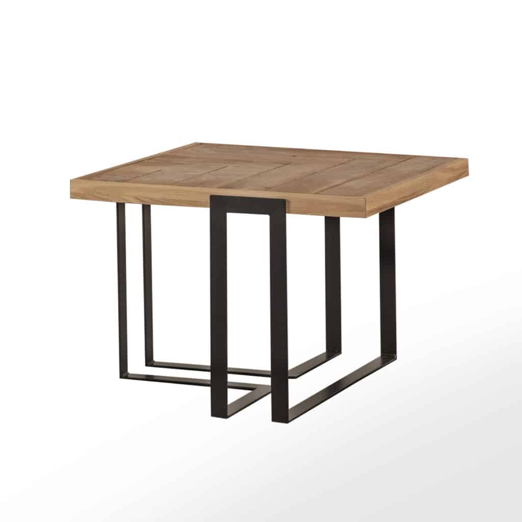 Designerski stolik kawowy MATRIC z metalowymi nogami